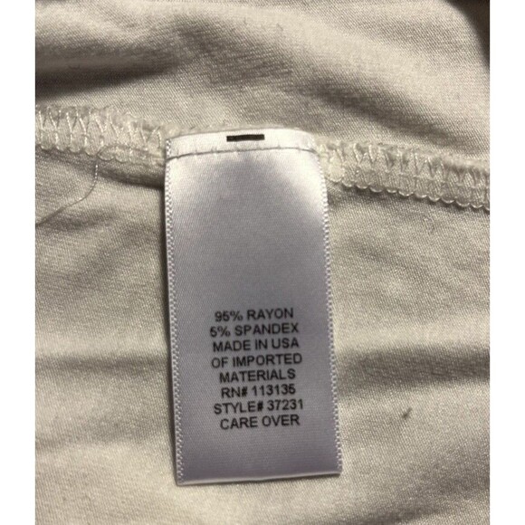 Leo & Nicole Women's Crochet Tank Top White Stretch USA Size Medium - Picture 7 of 8